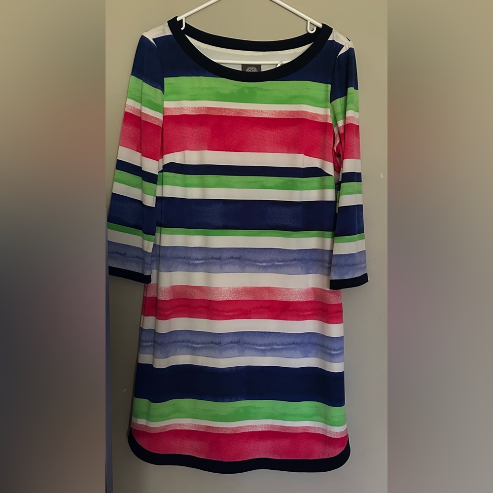 Vince Camuto size 10, Multicolor Striped Casual Dress